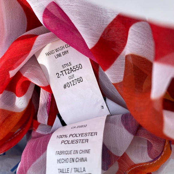 Trina Turk Ogee coverup kaftan multicolor geometric swim size XS Extra Small - Picture 4 of 8